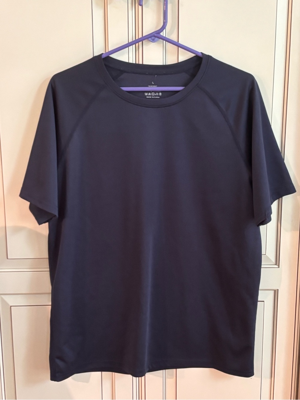 Men's Performance Crew Neck T-Shirt - Navy
